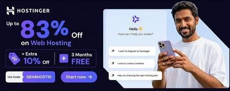 Hostinger Coupon Codes banner